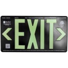 AfterGlow, LLC UL 924 EXIT Sign, Black, Single Face, 50’ Viewing Distance